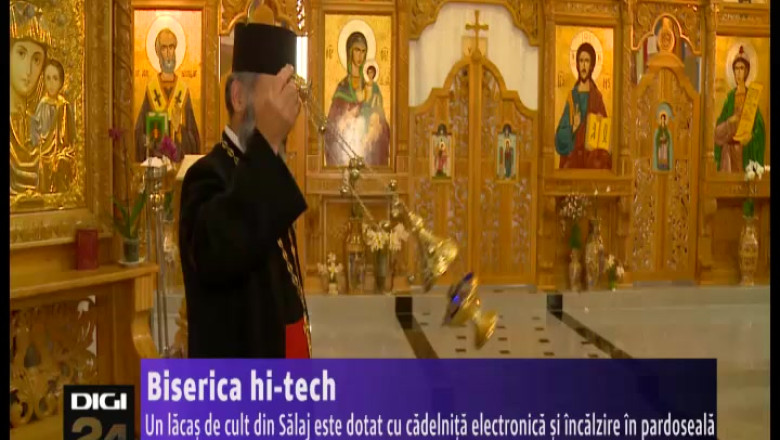 Biserica hightech. Un lacas de cult din Salaj este dotat cu cadelnita electronica si incalzire in pardoseala Imagine