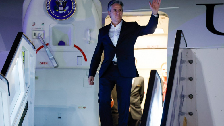 Blinken merge din nou in Orientul Mijlociu. Este a patra calatorie in regiune de la inceputul razboiului Israel-Hamas Imagine