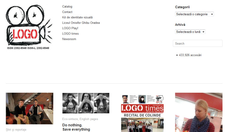 Blog de liceu. 420.000 de vizualizari a adunat blogul elevilor de la liceul "Onisifor Ghibu" din Oradea Imagine