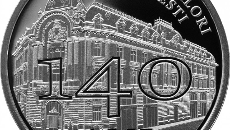 BNR a lansat o moneda de 10 lei din argint, cu ocazia implinirii a 140 de ani de la infiintarea Bursei de Valori Bucuresti Imagine