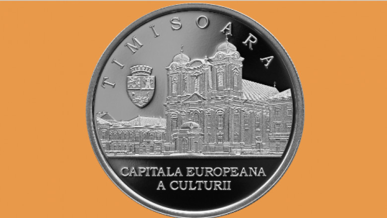 BNR lanseaza o moneda din argint cu tema Timisoara 2023 - Capitala Europeana a Culturii Imagine
