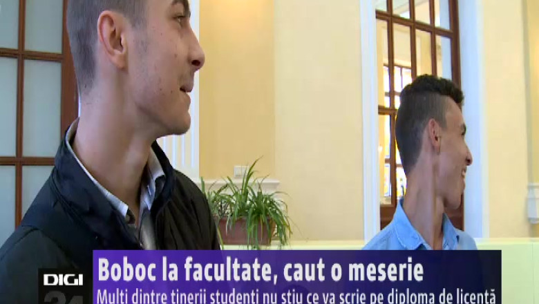 Boboc la facultate, caut o meserie. Multi dintre tinerii studenti nu stiu ce va scrie pe diploma de licenta Imagine