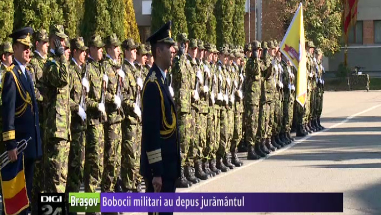 Bobocii militari au depus juramantul Imagine
