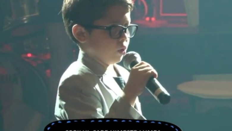 Bocelli de Romania. Nevazator, la 9 ani, Alex are o voce de aur Imagine