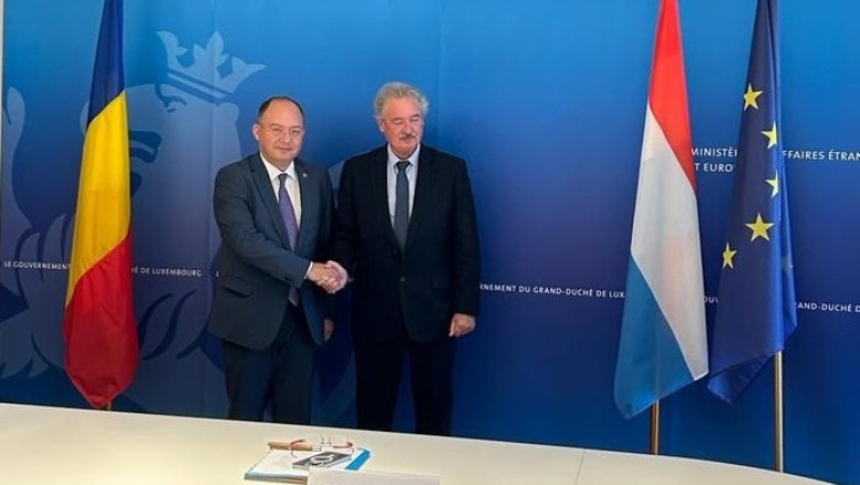 Bogdan Aurescu a discutat cu omologul din Luxemburg despre aderarea Romaniei la spatiul Schengen Imagine