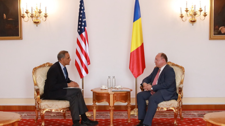 Bogdan Aurescu a primit mai multi diplomati americani la Bucuresti. Au discutat despre sprijinul comun acordat Ucrainei Imagine