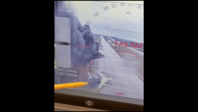 „Bombardierele rusesti ard in masa”. Ucrainenii anunta ca au distrus si avariat 40 de bombardiere ale Rusiei, intr-un atac cu drone Imagine