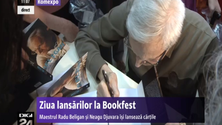 BOOKFEST. Radu Beligan si-a lansat volumul „Intre acte” Imagine