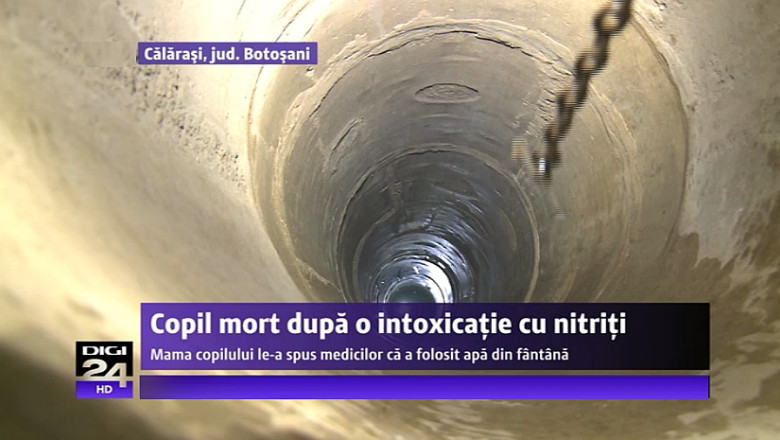 Botosani: O fetita in varsta de o luna a murit intoxicata dupa ce ar fi consumat apa dintr-o fantana contaminata cu nitriti Imagine