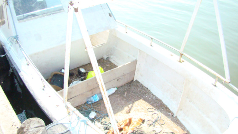 Braconieri ucraineni prinsi in timp ce se pregateau sa pescuiasca ilegal, calcan din Marea Neagra Imagine