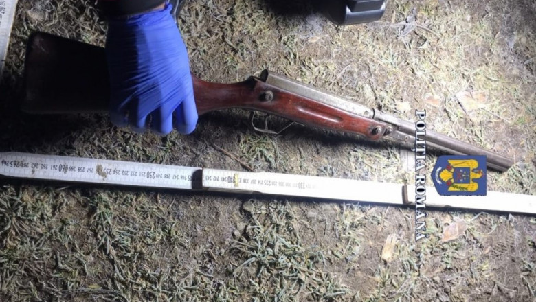 Brasovean retinut dupa ce s-a filmat in timp ce ameninta cu pusca un alt barbat Imagine