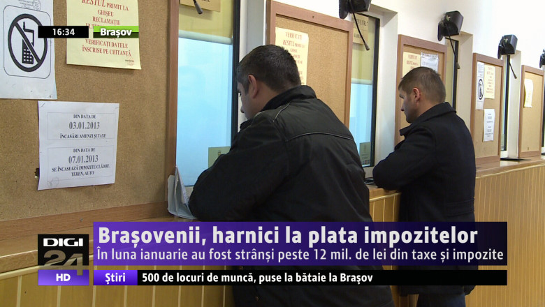 Brasovenii, harnici la plata impozitelor Imagine