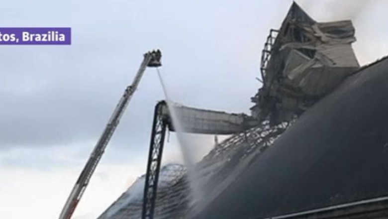 Brazilia. Incendiu la unul dintre cele mai mari depozite de zahar din lume Imagine