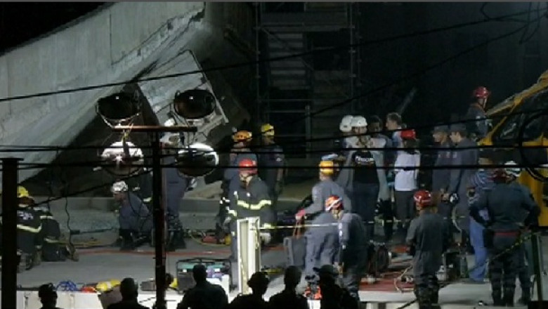 Brazilia. Un pod care traversa o autostrada s-a prabusit: cel putin doi morti Imagine