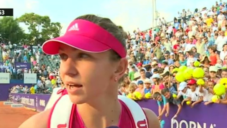 BRD Bucharest Open: Simona Halep s-a calificat in sferturi Imagine