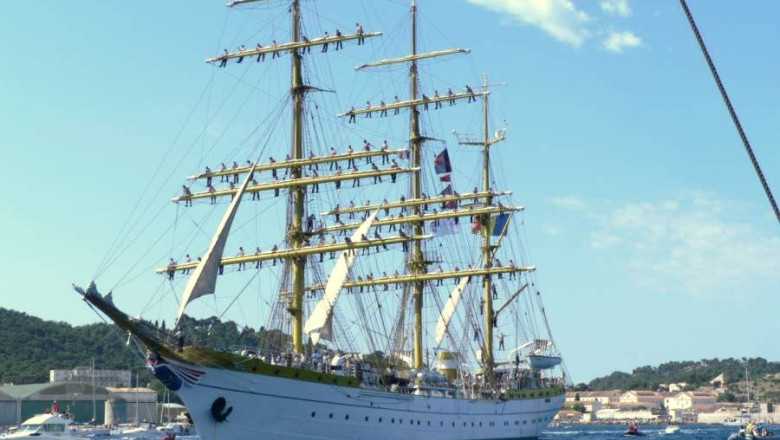 Bricul Mircea aniversat la Regata. Nava-scoala sarbatoreste 75 de ani de activitate Imagine