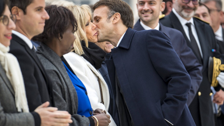 Brigitte Macron a asteptat 10 ani sa se casatoreasca cu presedintele francez "din cauza copiilor" Imagine