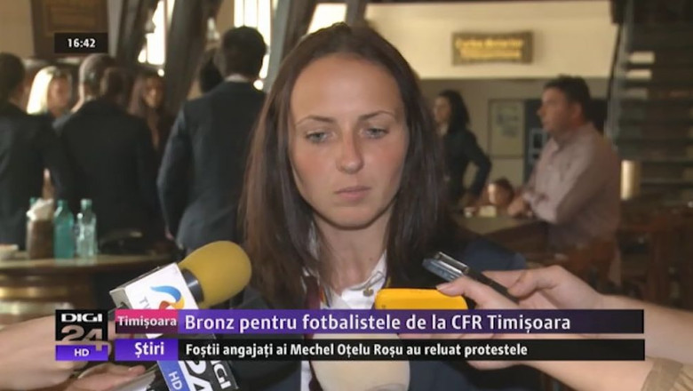 Bronz pentru fotbalistele de la CFR Timisoara Imagine