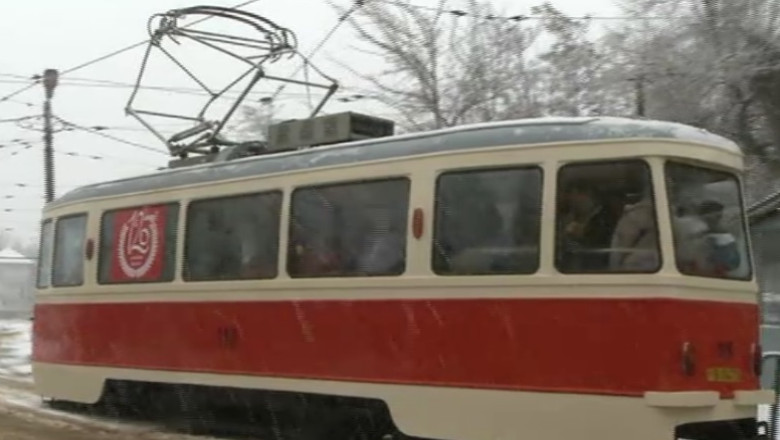 Bucurestenii au circulat astazi cu tramvaie de epoca Imagine