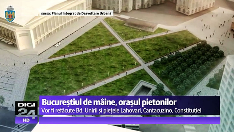 Bucurestiul de maine este orasul pietonilor si costa 220 de milioane de euro. Planurile Primariei Capitalei pentru urmatorii opt ani Imagine
