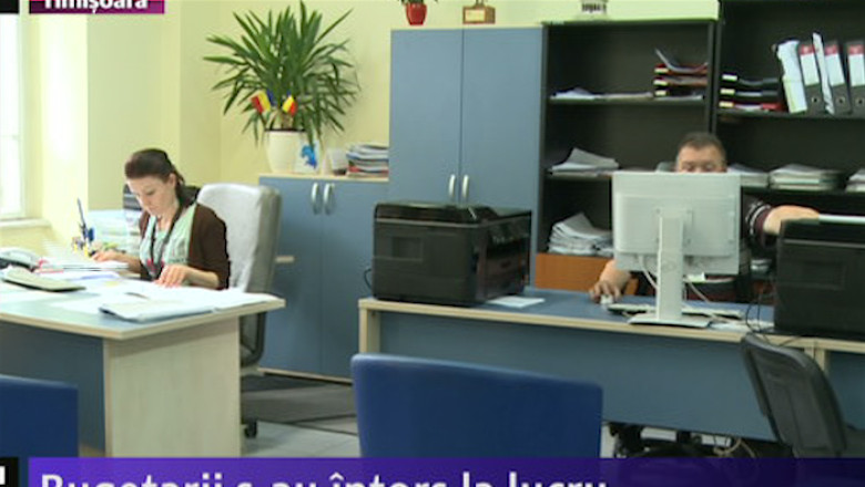Bugetarii s-au intors la lucru Imagine