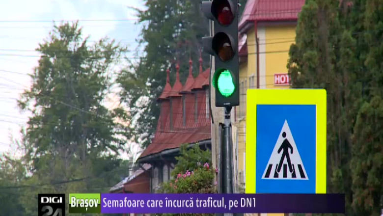 BUSTENI. Semafoare care incurca traficul, pe DN1 Imagine