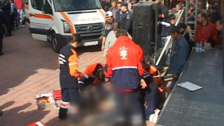 Buzau. Un barbat a murit la concursul de mancat carnati de Plescoi Imagine