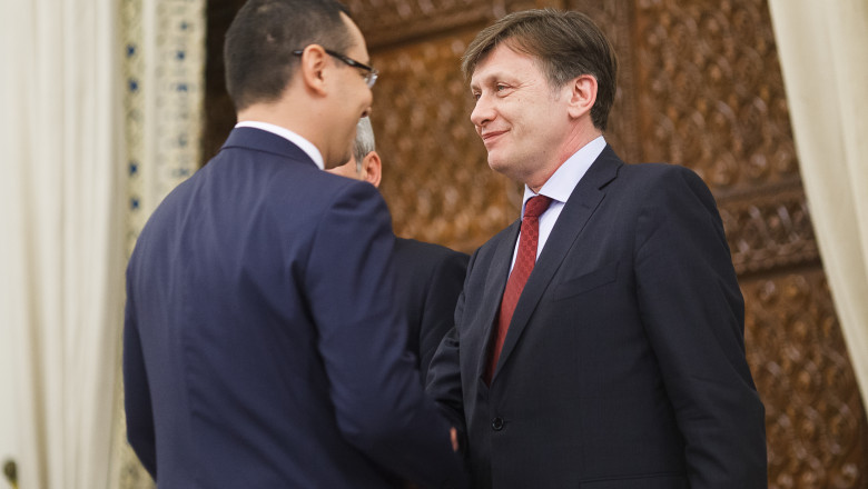 C. Antonescu: Comisia pentru „cazul Calarasi” sa fie condusa de senatorul PSD Ilie Sarbu. V. Ponta: Cred ca a fost o gluma Imagine