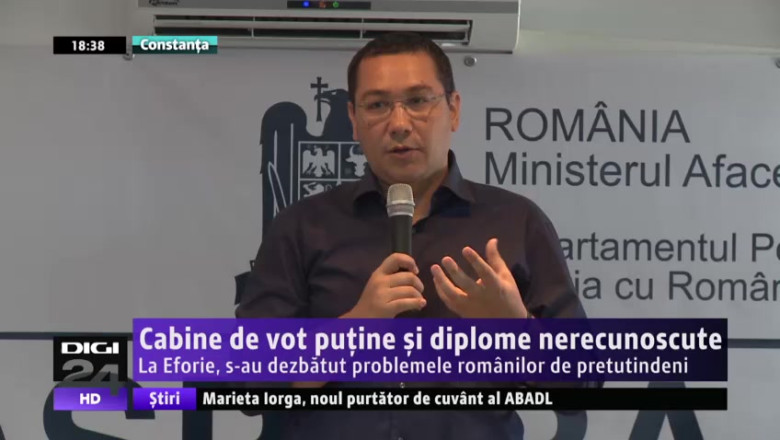 Cabine de vot putine si diplome nerecunoscute. La Eforie, s-au dezbatut problemele romanilor de pretutindeni Imagine