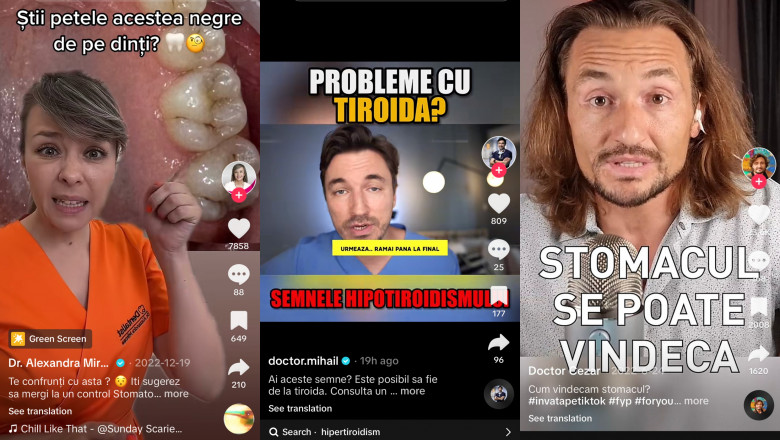 Cabinetul medical TikTok. Cum au ajuns medicii romani influenceri si vedete in online, cu milioane de vizualizari Imagine