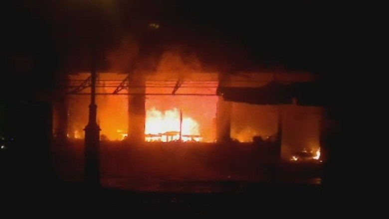 Cafenea distrusa de flacari, la Alba-Iulia Imagine