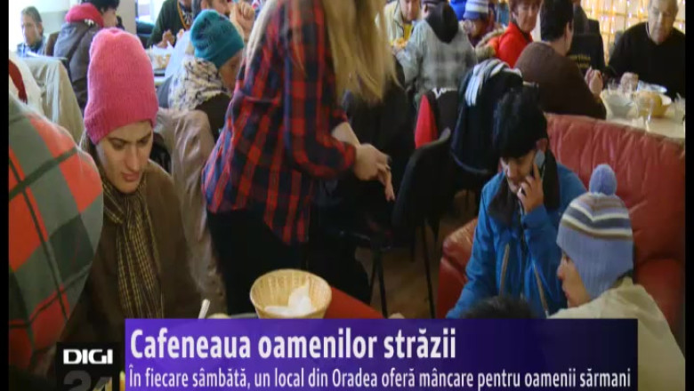 Cafeneaua oamenilor strazii. In fiecare sambata, un local din Oradea ofera mancare pentru sarmani Imagine