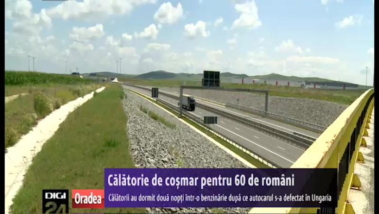 Calatorie de cosmar pentru 60 de romani. Oamenii au dormit doua nopti intr-o benzinarie dupa ce autocarul s-a defectat in Ungaria Imagine