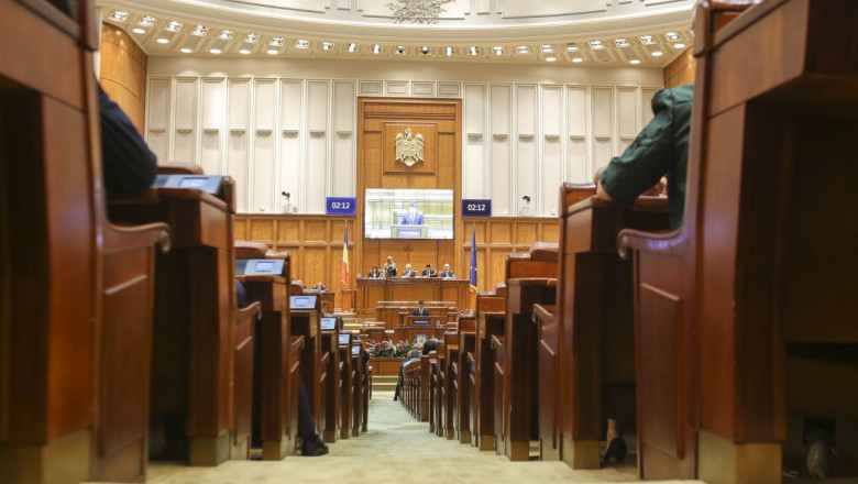 Camera Deputatilor a suspendat sedinta de luni, dupa ce un deputat a blocat tribuna salii de plen Imagine