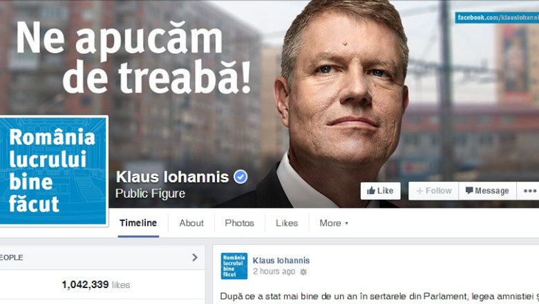 Campion la „like”-uri. Klaus Iohannis i-a intrecut pe unii dintre cei mai cunoscuti lideri mondiali Imagine