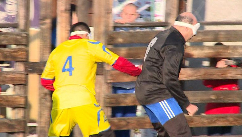 Campionat de fotbal pentru nevazatori, la Cluj-Napoca Imagine