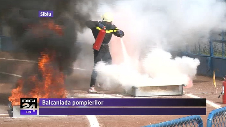 Campionatul Balcanic al Pompierilor: 50 de salvatori din Romania, Grecia, Turcia si Bulgaria concureaza la Sibiu Imagine