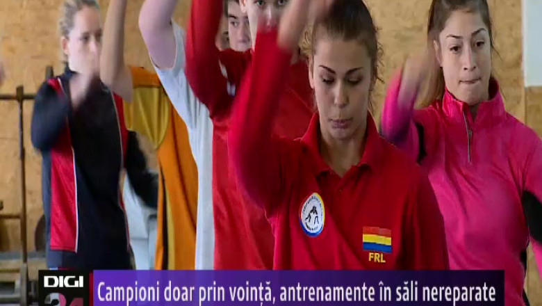 Campioni doar prin vointa! Fac antrenamente in sali nereparate Imagine