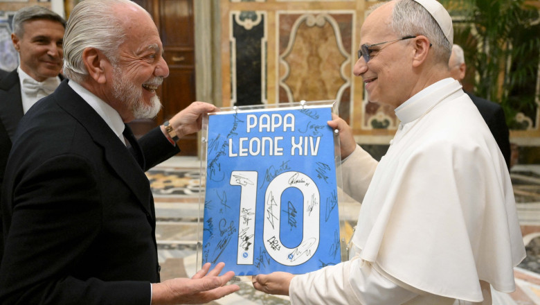 Campionii Italiei din Seria A au fost primiti la Vatican de catre papa Leon al XIV-lea. Mesajul suveranului pontif Imagine