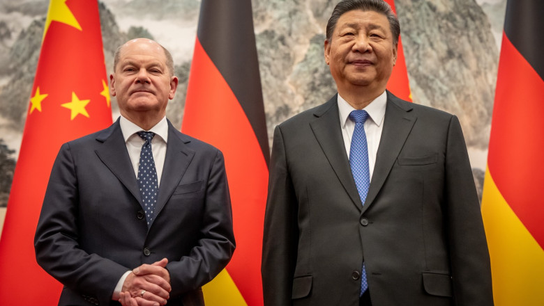 Cancelarul german Olaf Scholz discuta cu presedintele chinez Xi Jinping despre cum pot contribui la „o pace dreapta in Ucraina” Imagine