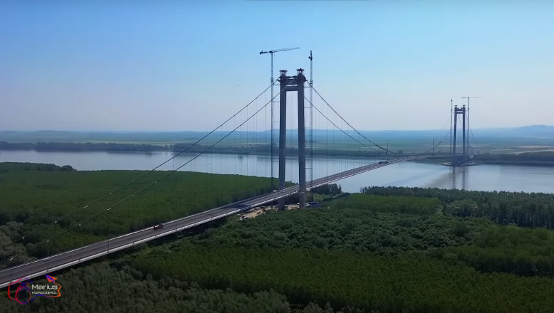 Cand va fi inaugurat podul de la Braila. Presedintele, Comisia Europeana, ambasadori, printre invitatii la eveniment Imagine