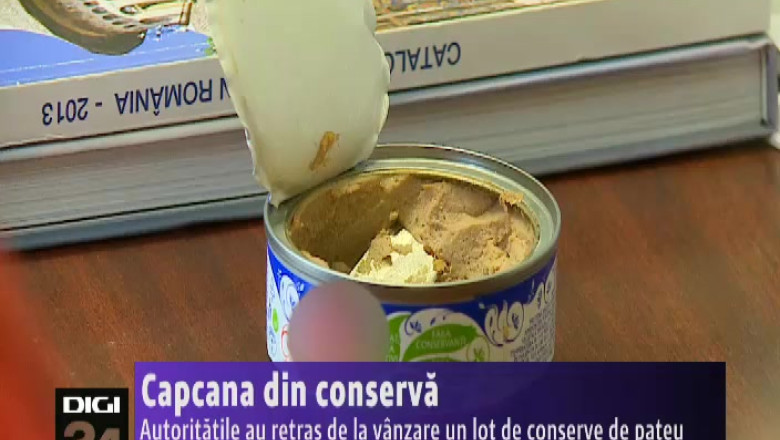 Capcana din conserva. Autoritatile au retras de la vanzare un lot de conserve de pateu Imagine