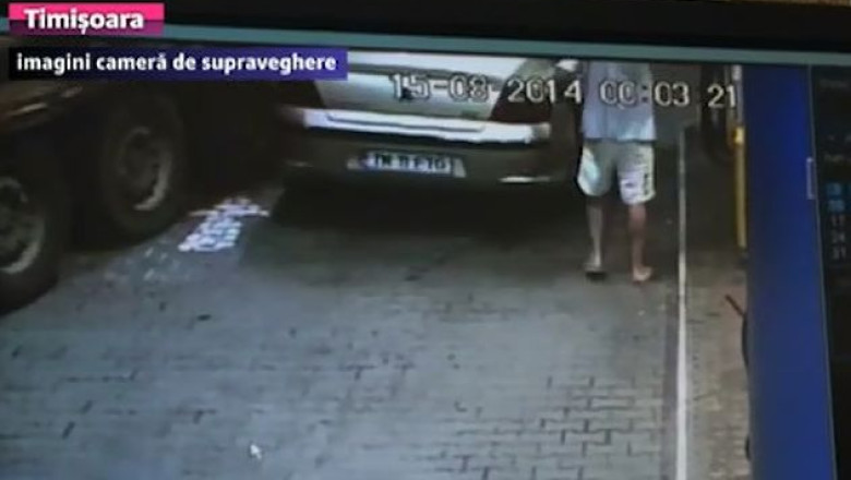 Capcana in benzinarie. O masina in care se aflau o femeie si doi copii a fost acrosata si tarata de un camion Imagine