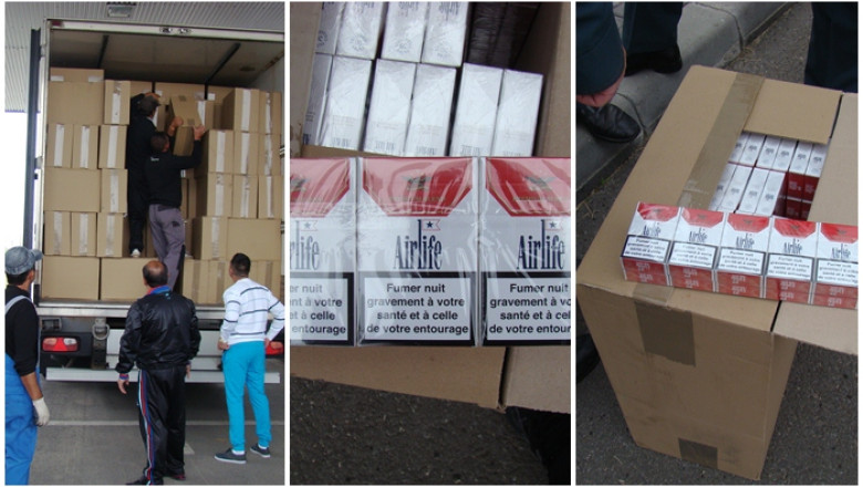 Captura de proportii la frontiera, in Timis: un tir plin cu tigari, posibil contrafacute, si cu acte false Imagine