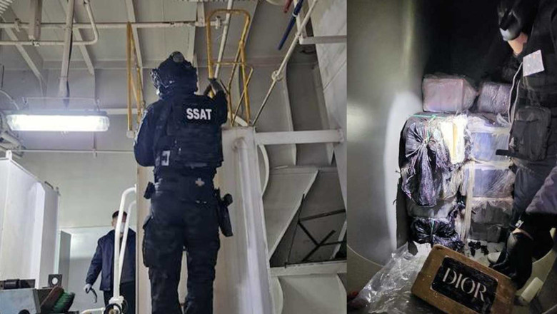 Captura record de droguri in Coreea de Sud. Autoritatile au descoperit doua tone de cocaina la bordul unei nave Imagine