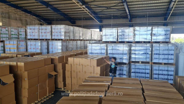 Captura record in Portul Constanta: tigari de contrabanda in valoare de 4 milioane de euro ascunse in „role de hartie” Imagine