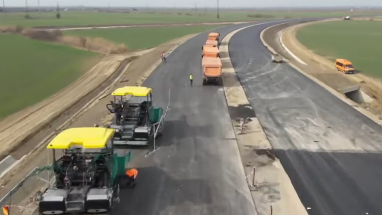 Care este stadiul lucrarilor pe drumul expres Braila-Galati. Grindeanu: Sunt mobilizati 150 de muncitori si 210 utilaje Imagine