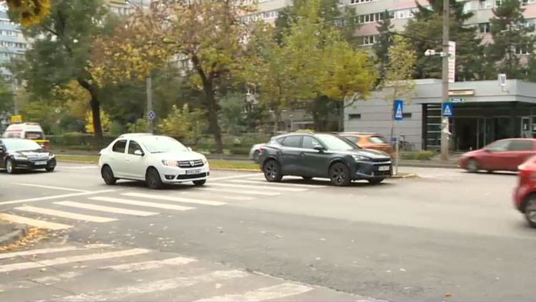 Care sunt cele mai periculoase treceri de pietoni din Bucuresti. „E foarte aglomerat. De fiecare data cand trecem avem emotii” Imagine
