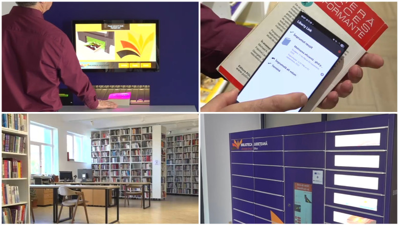 Carti imprumutate cu telefonul, in sistem self-service. Cum arata cea mai moderna biblioteca din Romania, deschisa nonstop Imagine