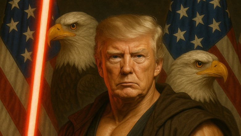 Casa Alba a publicat o imagine generata de inteligenta artificiala a lui Trump ca Jedi. Greseala de neiertat pentru fanii Star Wars Imagine